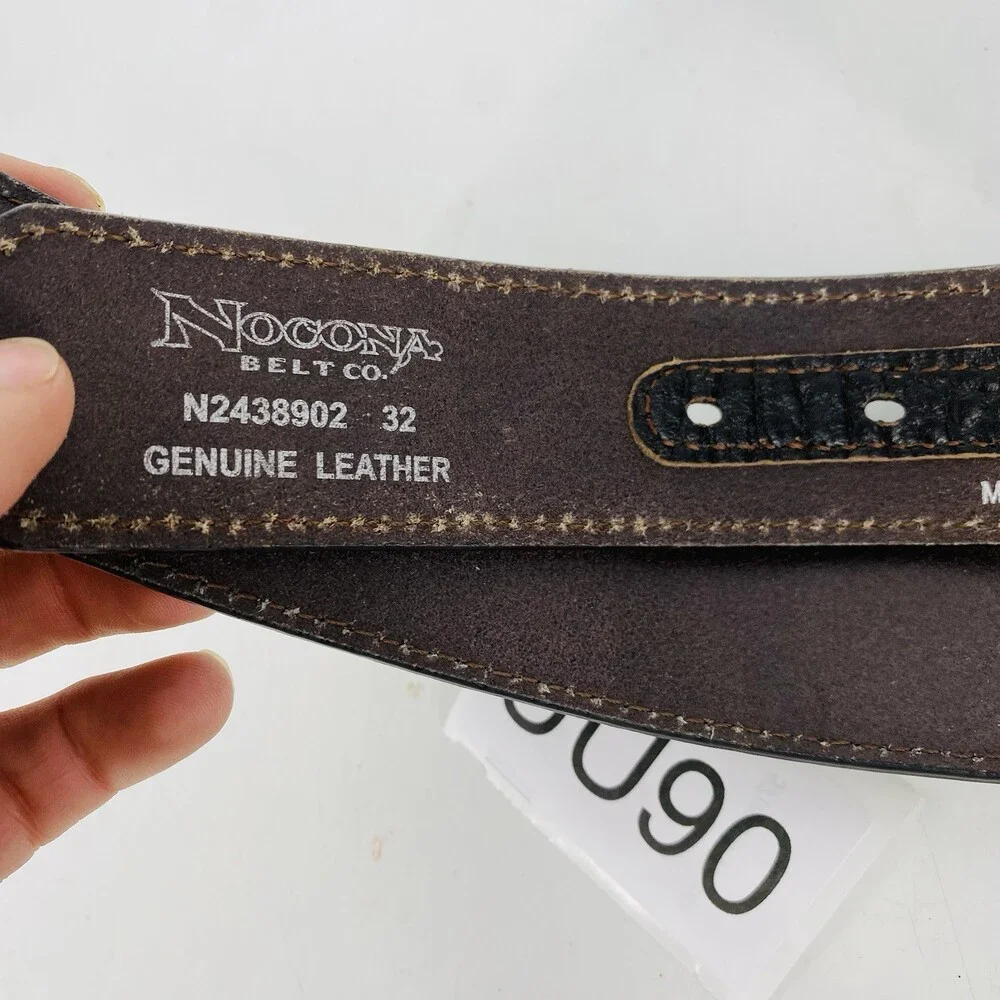 Nocona Two Toned Bullhide Brown Belt NO Buckle - N2438902 Size 32 Espresso